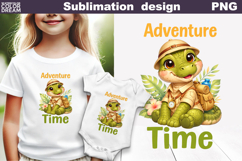 Safari Crocodile Clipart | Kids Adventure Sublimation Product Image 1