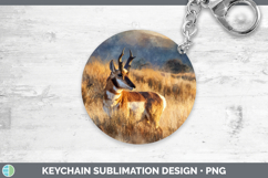 GorgeousSafari Sunset Keychain design.