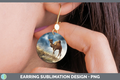 GorgeousSafari Sunset Round Earrings design.