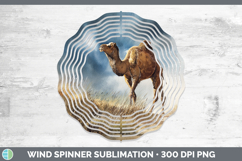 GorgeousSafari Sunset Wind Spinner design.