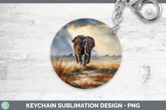 GorgeousSafari Sunset Keychain design.