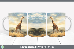 GorgeousSafari Sunset Mug Wrap design.