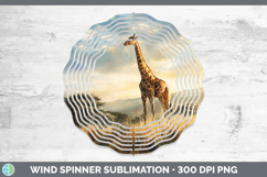 GorgeousSafari Sunset Wind Spinner design.