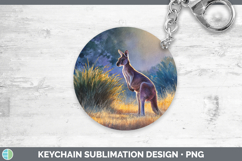 GorgeousSafari Sunset Keychain design.