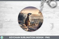 GorgeousSafari Sunset Keychain design.