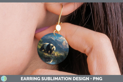 GorgeousSafari Sunset Round Earrings design.
