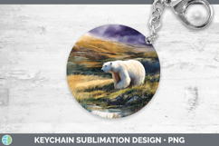 GorgeousSafari Sunset Keychain design.