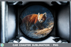 GorgeousSafari Sunset Car Coaster design.