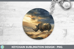 GorgeousSafari Sunset Keychain design.