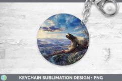 GorgeousSafari Sunset Keychain design.