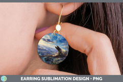 GorgeousSafari Sunset Round Earrings design.