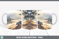GorgeousSafari Sunset Mug Wrap design.