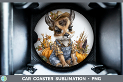GorgeousSafari Thanksgiving Car Coaster design.