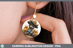 GorgeousSafari Thanksgiving Round Earrings design.
