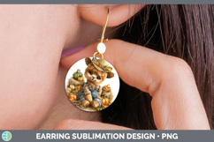GorgeousSafari Thanksgiving Round Earrings design.