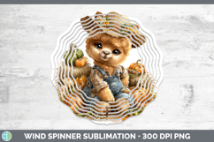 GorgeousSafari Thanksgiving Wind Spinner design.