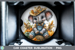 GorgeousSafari Thanksgiving Car Coaster design.