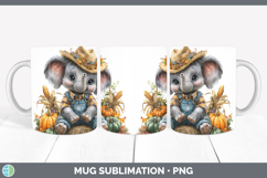 GorgeousSafari Thanksgiving Mug Wrap design.