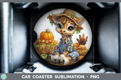 GorgeousSafari Thanksgiving Car Coaster design.