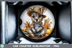 GorgeousSafari Thanksgiving Car Coaster design.
