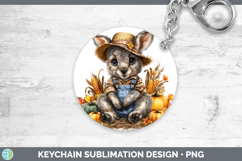 GorgeousSafari Thanksgiving Keychain design.
