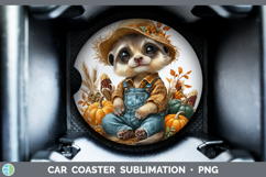 GorgeousSafari Thanksgiving Car Coaster design.