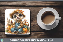 GorgeousSafari Thanksgiving Square Coaster design.