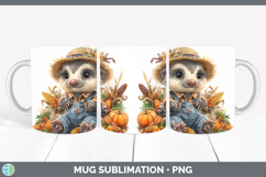 GorgeousSafari Thanksgiving Mug Wrap design.