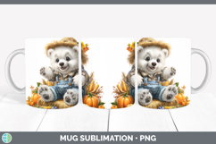 GorgeousSafari Thanksgiving Mug Wrap design.