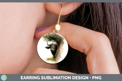 GorgeousSafari Tree Peek Round Earrings design.