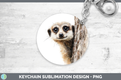 GorgeousSafari Tree Peek Keychain design.