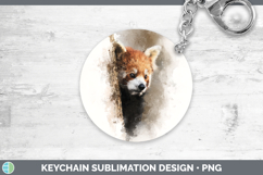 GorgeousSafari Tree Peek Keychain design.