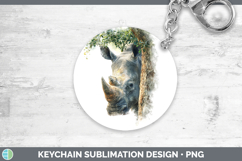 GorgeousSafari Tree Peek Keychain design.