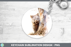 GorgeousSafari Tree Peek Keychain design.