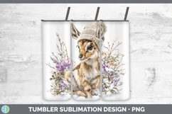 GorgeousSafari Winter Knit Hat Tumbler design.