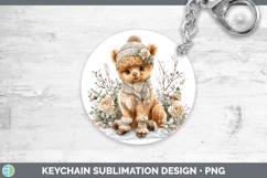 GorgeousSafari Winter Knit Hat Keychain design.