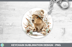 GorgeousSafari Winter Knit Hat Keychain design.