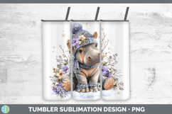 GorgeousSafari Winter Knit Hat Tumbler design.