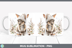 GorgeousSafari Winter Knit Hat Mug Wrap design.