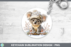 GorgeousSafari Winter Knit Hat Keychain design.