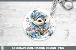 GorgeousSafari Winter Knit Hat Keychain design.