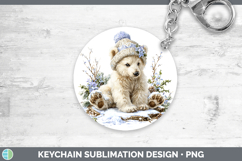 GorgeousSafari Winter Knit Hat Keychain design.