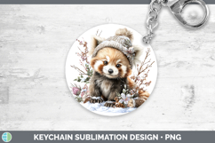 GorgeousSafari Winter Knit Hat Keychain design.