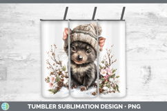 GorgeousSafari Winter Knit Hat Tumbler design.