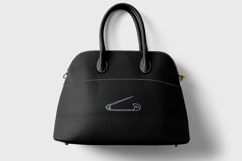 Safety Pin Linework Embroidery