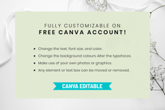 Sage Green Baby Shower Invitation Canva Editable Template Product Image 4