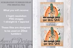 witch tumbler, sage tumbler Sublimation Design Product Image 2