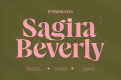 Sagira Beverly - Bold Tall Serif Font Product Image 1