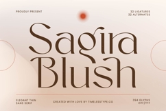 Sagira Blush - Elegant Thin Sans Serif Font Product Image 1