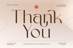 Sagira Blush - Elegant Thin Sans Serif Font Product Image 20